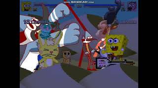mugen-Spongebob Cuddles Mordecai George Goodlake vs Courage Jerry Yumi Yoshimura Pingu