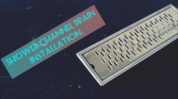 How to install shower channel drain ,linear shower drain installation #plumber #drain #plumber