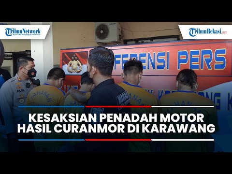 Jual COD Via Medsos, Begini Kesaksian Penadah Motor Hasil Curanmor di Karawang