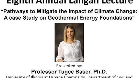 2021 Langan Lecture: Tugce Baser: Pathways to Mitigate the Impact of Climate Change
