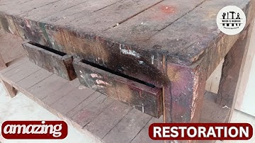 WORK BENCH RESTORATION | FURNITURE RESTORATION