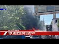 Fire breaks out near restaurant in Uptown neighborhood in Denver