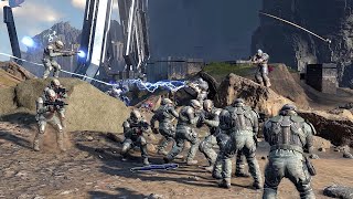 HALO INFINITE AI Battles  UNSC Marines vs Banished