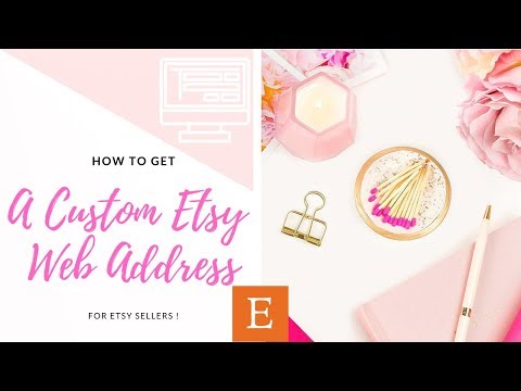How To Get A Custom Etsy Web Address | Etsy Tutorial