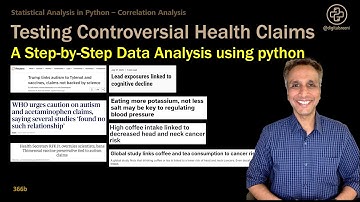 366b - Testing Controversial Health Claims: A Step-by-Step Data Analysis Using Python