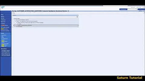 How to create survey with Sap CRM -  Customer Satisfaction Survey - Part 1