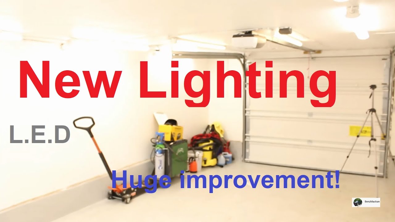 Monterar 7st 43w LED i garaget, från Jula!