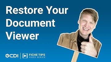 Restore Your Document Viewer