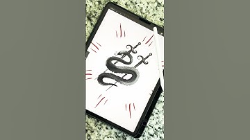 Easy Snake Drawing 🐍 ⚔️ with Procreate #procreate #artshorts #art #darkart #apparel #clothingbrand