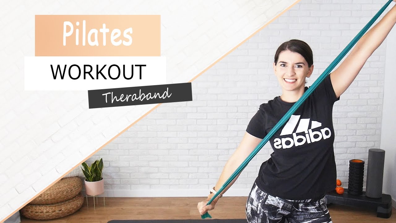 Γυμναστική στο σπίτι με Pilates και ένα λάστιχο