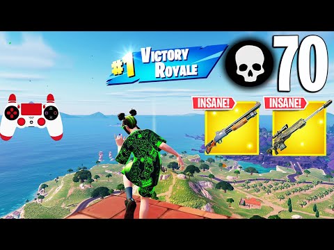 70 Elimination Solo Vs Squads Gameplay Wins (Fortnite Chapter 5 Season 2 PS4 Controller)