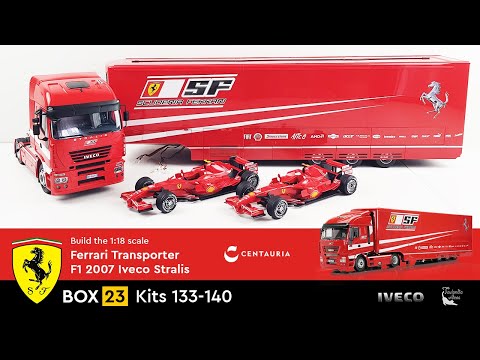 Build the 1:18 scale Ferrari Transporter F1 2007 Iveco Stralis 480