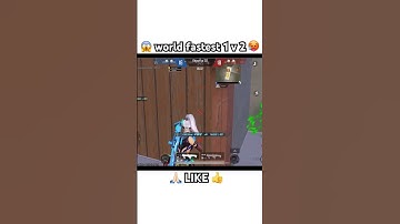 😱WORLD RECORD 🥵 FASTEST 1 v 2 😡