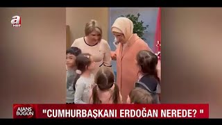 Emine Erdoğan Ve Küçük Kızın Gülümseten Diyaloğu Hurbaşkanı Erdoğan Nerede?