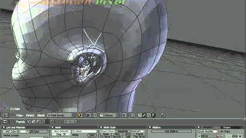 Head Modelling Part 4 - Adding The Ear 4/4