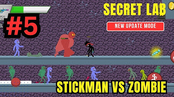 Stickman  Zombies gameplay walkthrough Android Secret lab  New Chapter 5 Shooter  | Android Gameplay