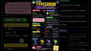 Python TypeError Explained Simply 🐍💻 | Python for Beginners #shorts