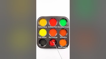 Creating 6 Colors with Only 3 Primary Colors #colormixing #satisfying #relaxing