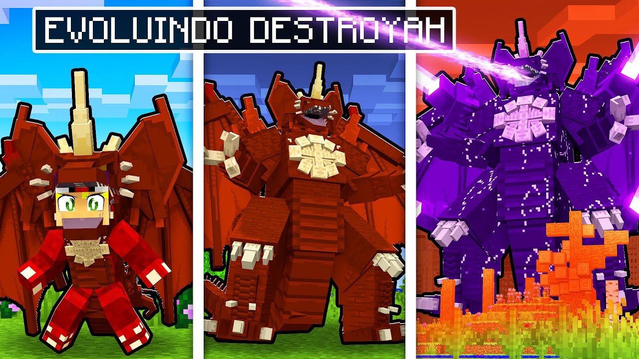 EVOLUINDO DESTROYAH para DESTROYAH DEUS no Minecraft - YouTube
