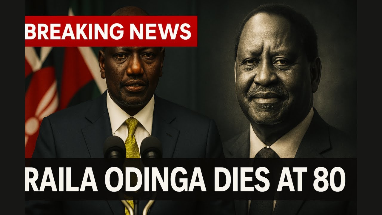 Mourning Raila BREAKING: President Ruto Confirms Raila Odinga’s Death | Kenya in 7 ...