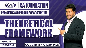 Regular Batch  | CA Foundation | Theoretical Framework | Lecture 4 | By CA CS Harish Mathariya