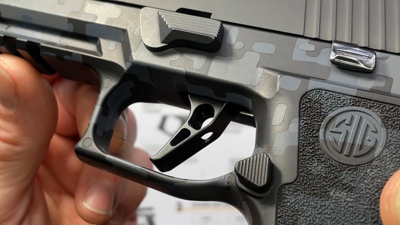 SIG Sauer P250 Armory Craft skeletonized adjustable trigger install