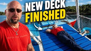 I Built a New Deck for Our 1968 Catamaran.