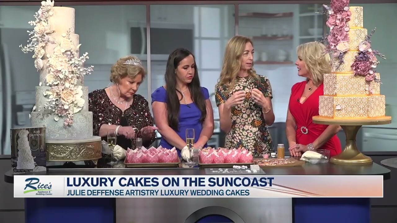 Luxurious wedding cakes by Julie Deffense - ABC7 Suncoast View