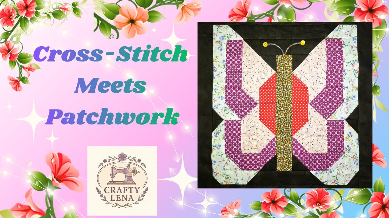 Turning embroidery patterns into fabric art.✨Cozy Patchwork Tutorial. 