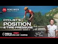 Body position and road bike tire pressure  cycling academy