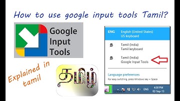 Google input Tool Tamil