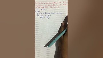 Let f:N-Y be a function defined as f(x)=4x+3 show that f is invertible and find the inverse