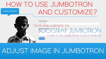 How to use Bootstrap4 Jumbotron code-Customize Jumbotron