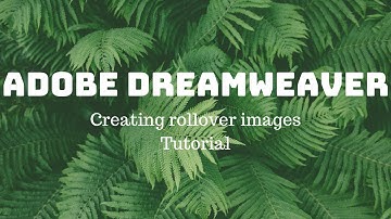 Dreamweaver - Rollover images