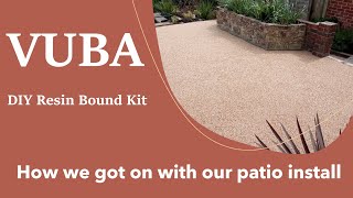 Our VUBA Resin patio project  How we got on with the resin bound DIY kit  Autumn Quartz stones