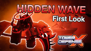 BEATING Hidden Wave in Tower Defense X