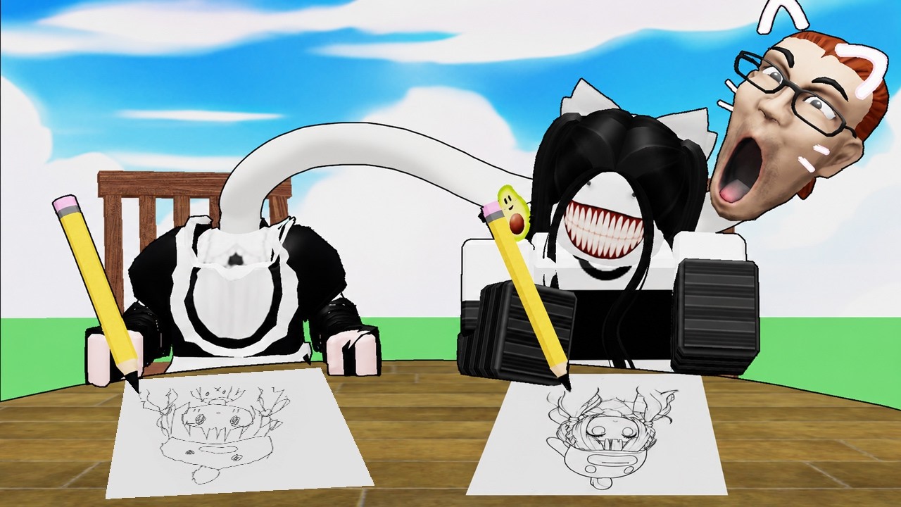 りちよページ Surviving Roblox by Copying Other People's Drawings #Roblox - YouTube