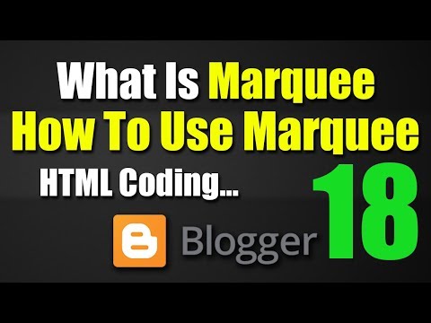 How To Use Marquee Code In HTML || What Is Marquee