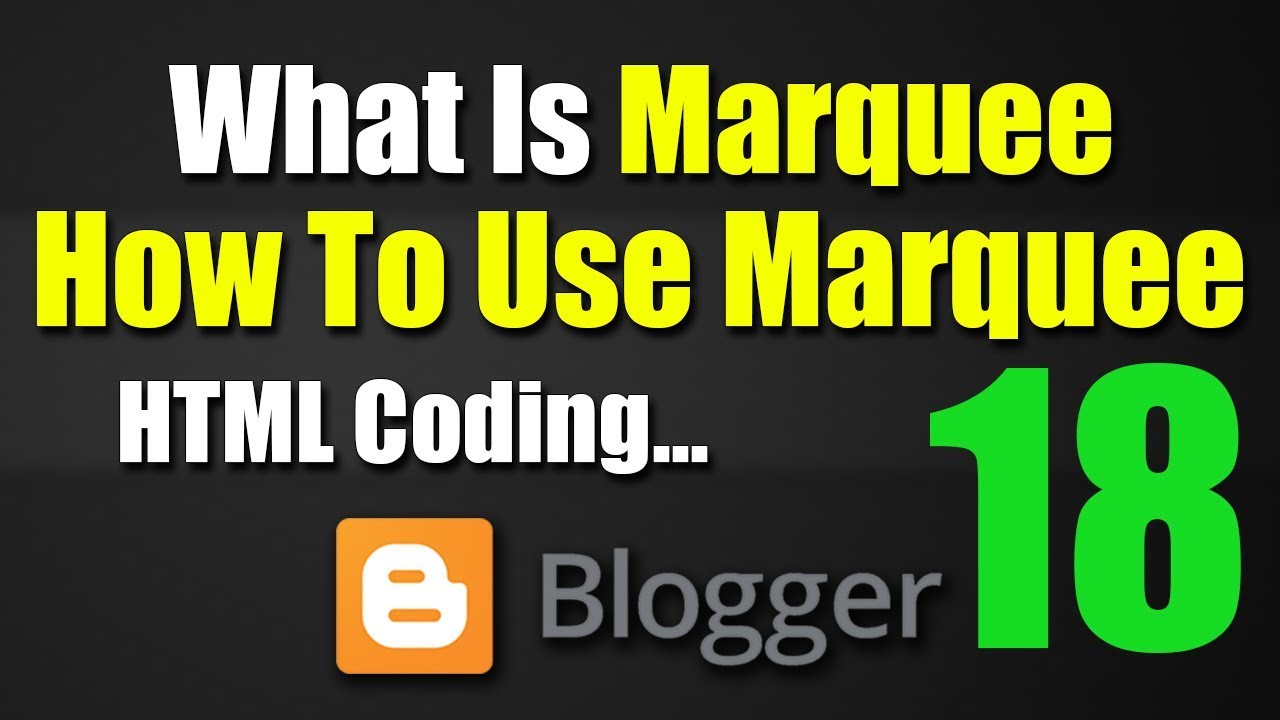 How To Use Marquee Code In HTML What Is Marquee Hindi Urdu Tutorial 18