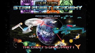 "The Cadet's Game, Part 1" -- Four Dads:  Star Fleet Academy (20231107)