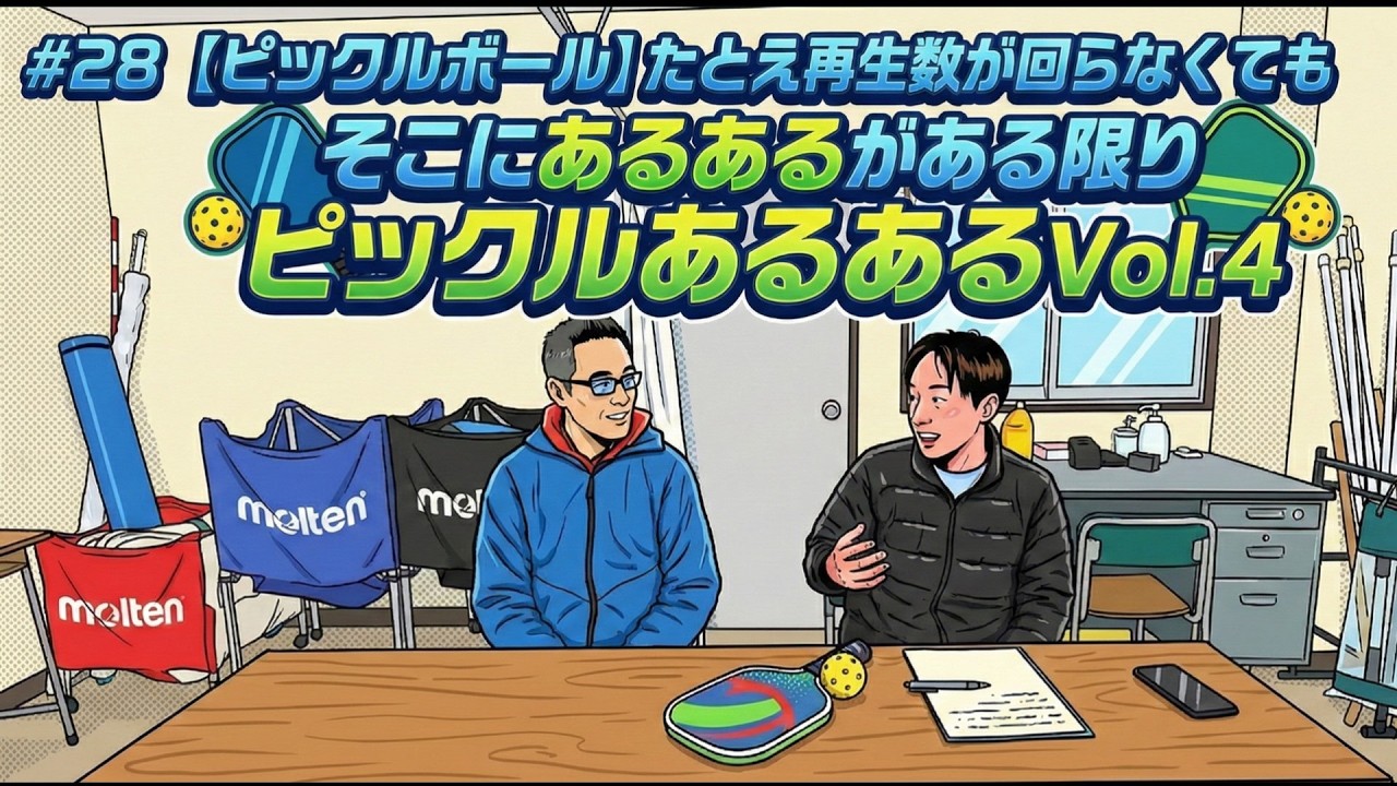#28【ピックルボール】たとえ再生数が回らなくてもそこにあるあるがある限り ピックルあるあるVol.4