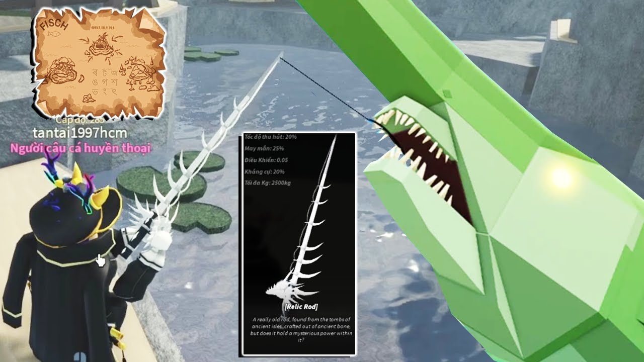 Roblox - CÁCH LẤY RELIC ROD CẦN CÂU XƯƠNG CỔ ĐẠI ẨN CHỨA SỨC MẠNH BÍ ẨN ...