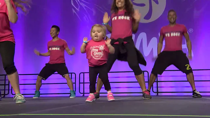Audrey at the International Zumba Convention in Or...