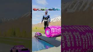 Cars VS Cartoon Characters Crash Test BeamNG.Drive