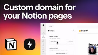 How to connect a custom domain to Notion