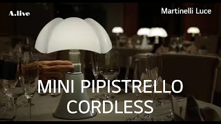 Martinelli Luce l  MINIPIPISTRELLO CORDLESS design Gae Aulenti 2017