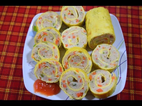 Video: Gulung Ayam Dengan Telur Hancur Dan Bayam