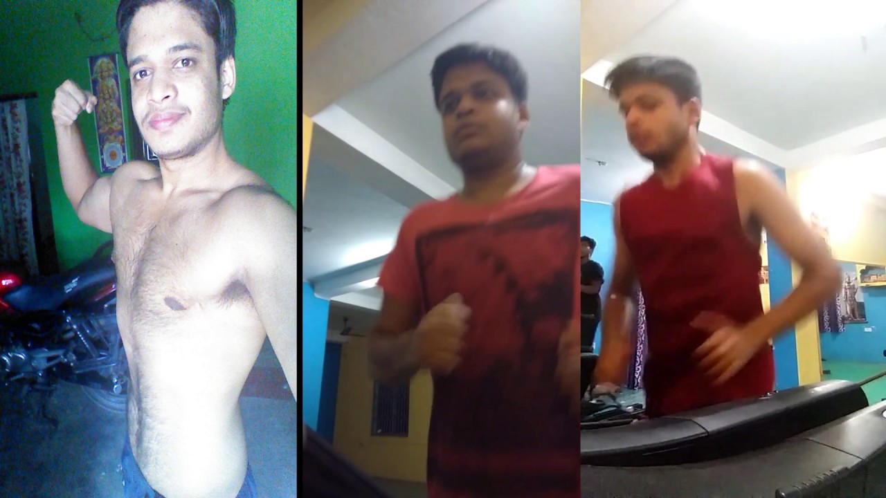 Running on treadmill before and after 10 months YouTube