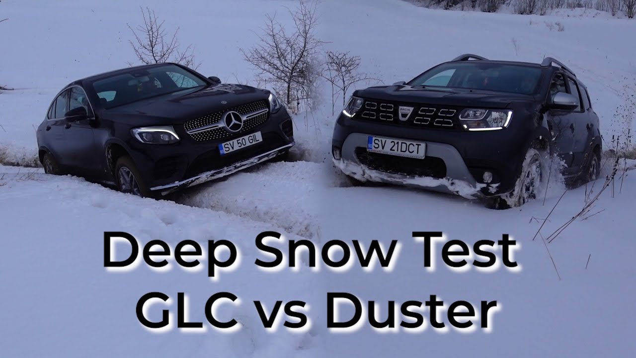 Dacia Duster beats Mercedes GLC Coupe on Snow Offroad Test
