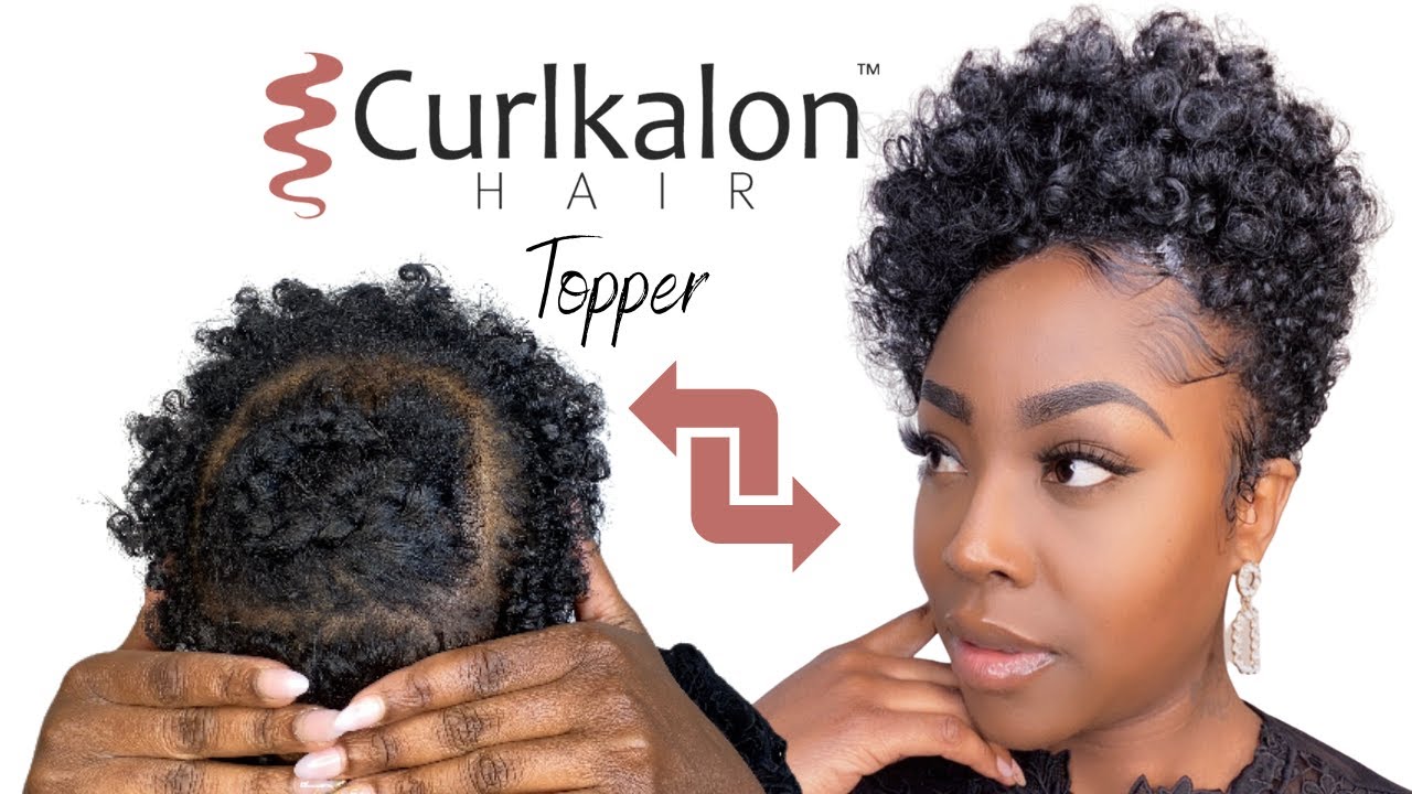 DIY Curlkalon Hair Topper for Tapered Cut  Crown Thinning Solutions   YouTube